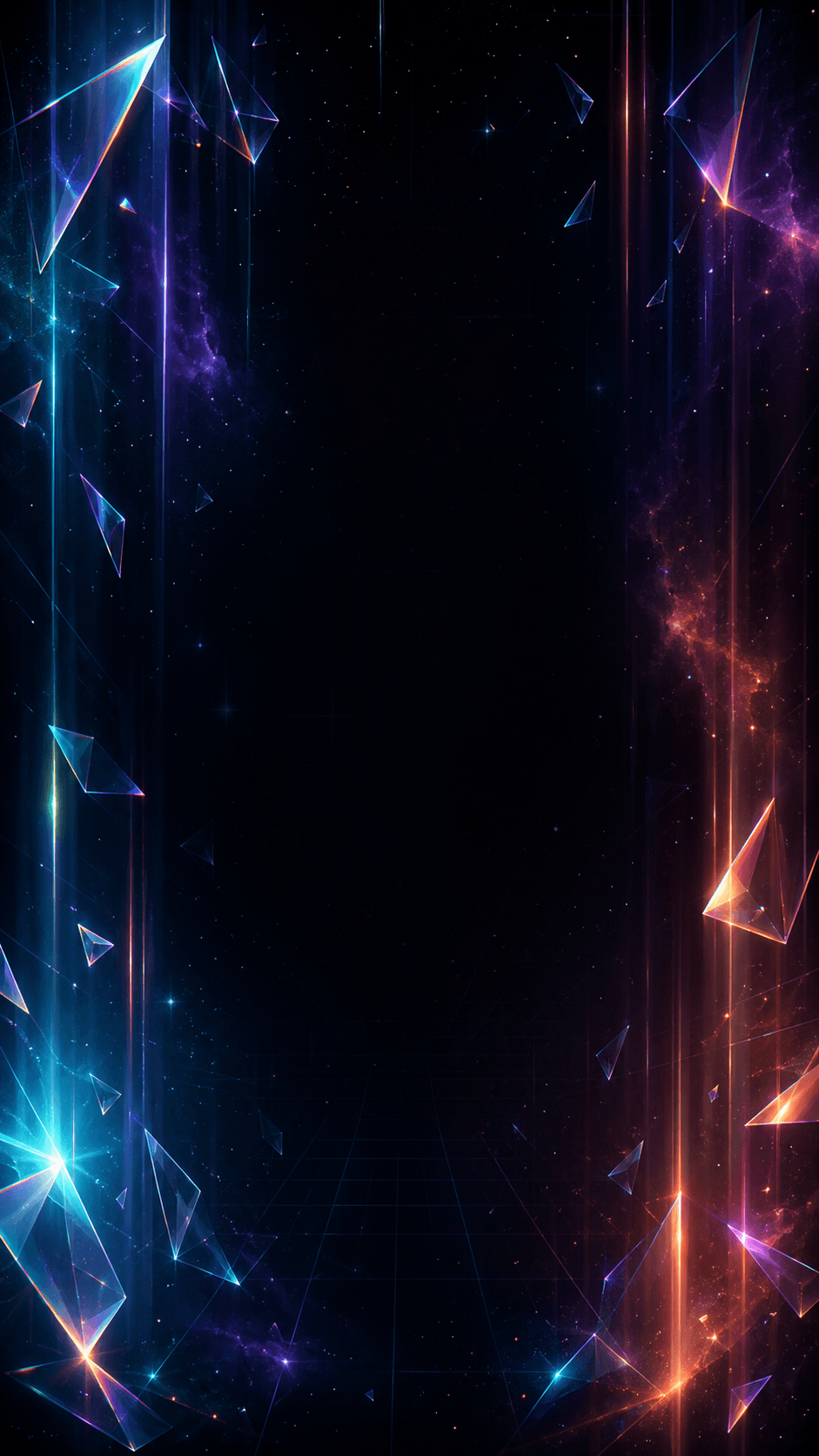 Prism Cascade neon playfield art